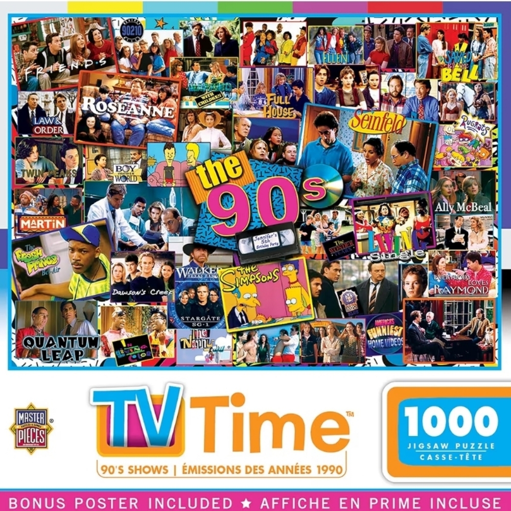 NEW The 90s TV Time 1000 Piece Puzzle